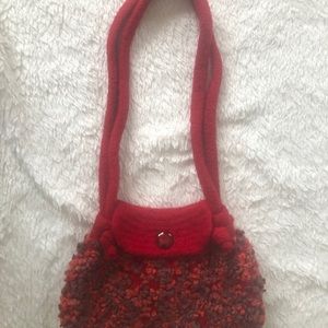 New Hand made felt/knit purse great, holidays !